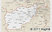 Classic Style 3D Map of Afghanistan