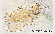 Satellite 3D Map of Afghanistan, lighten
