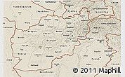 Shaded Relief 3D Map of Afghanistan