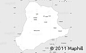 Silver Style Simple Map of Baghian