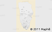 Classic Style 3D Map of Balkh, single color outside