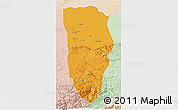 Political 3D Map of Balkh, lighten