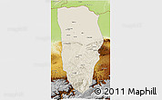 Shaded Relief 3D Map of Balkh, physical outside