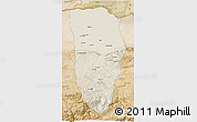 Shaded Relief 3D Map of Balkh, satellite outside