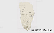 Shaded Relief 3D Map of Balkh, single color outside