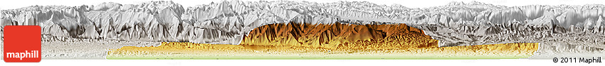 Physical Horizon Map of Balkh, lighten, semi-desaturated