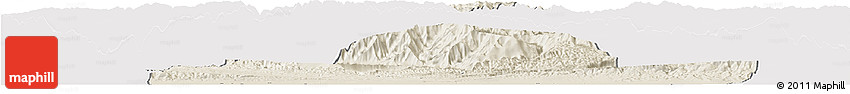 Shaded Relief Horizon Map of Balkh, cropped outside