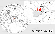 Blank Location Map of Balkh, highlighted country, within the entire country