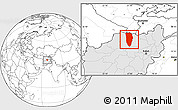 Blank Location Map of Balkh, highlighted country