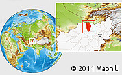 Physical Location Map of Balkh, highlighted country