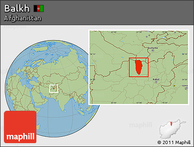 Savanna Style Location Map of Balkh