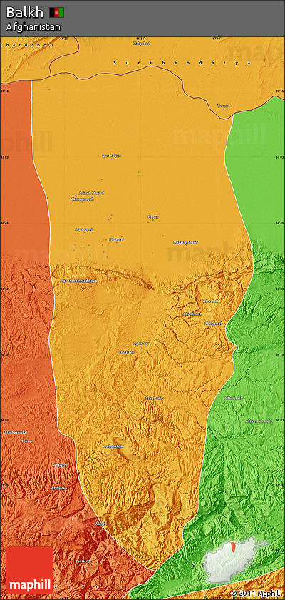 Political Map of Balkh