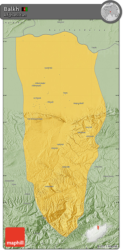 Savanna Style Map of Balkh
