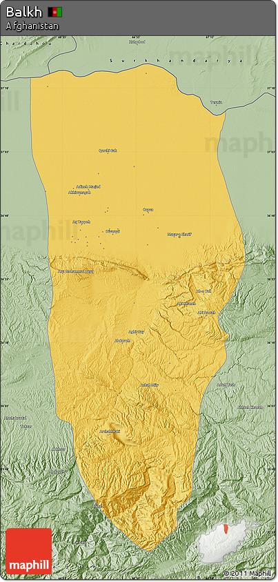 Savanna Style Map of Balkh