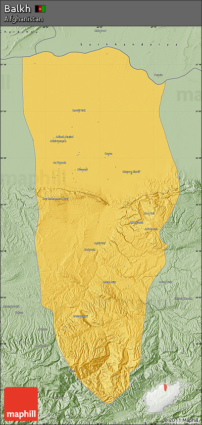 Savanna Style Map of Balkh