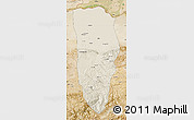 Shaded Relief Map of Balkh, satellite outside