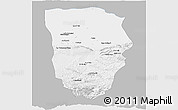 Gray Panoramic Map of Balkh, single color outside