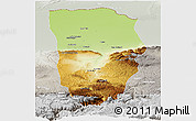 Physical Panoramic Map of Balkh, lighten, semi-desaturated