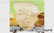 Satellite Panoramic Map of Balkh, physical outside