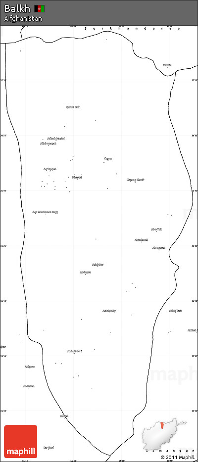 Blank Simple Map of Balkh
