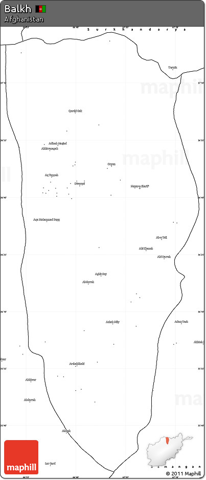 Blank Simple Map of Balkh