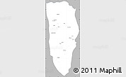 Gray Simple Map of Balkh, single color outside