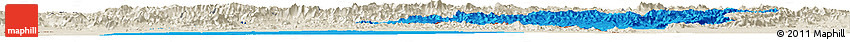 Political Horizon Map of Helmand, shaded relief outside