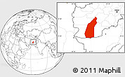 Blank Location Map of Helmand