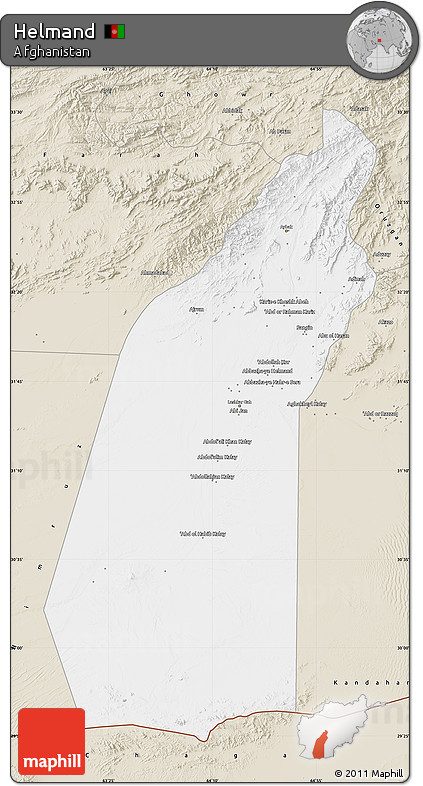 Classic Style Map of Helmand