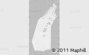 Gray Map of Helmand, single color outside