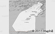 Gray Panoramic Map of Helmand