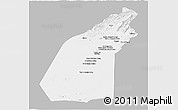 Gray Panoramic Map of Helmand, single color outside