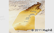 Physical Panoramic Map of Helmand, lighten