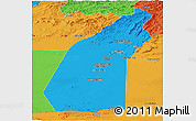 Political Panoramic Map of Helmand