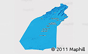 Political Panoramic Map of Helmand, single color outside