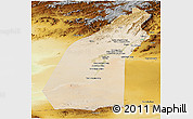 Satellite Panoramic Map of Helmand, physical outside