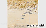 Satellite Panoramic Map of Helmand