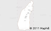 Classic Style Simple Map of Helmand, cropped outside
