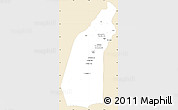 Classic Style Simple Map of Helmand, single color outside