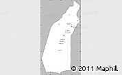 Gray Simple Map of Helmand, cropped outside