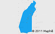Political Simple Map of Helmand, single color outside, borders and labels