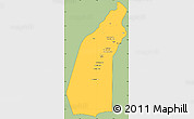 Savanna Style Simple Map of Helmand, cropped outside