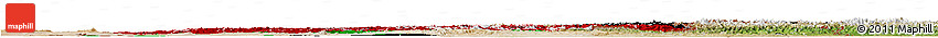 Flag Horizon Map of Afghanistan, satellite outside, flag rotated