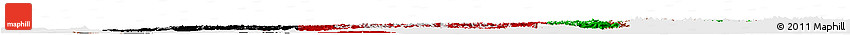 Flag Horizon Map of Afghanistan, single color outside, satellite sea