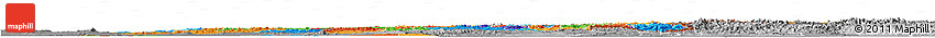 Political Horizon Map of Afghanistan, desaturated