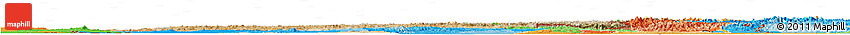 Satellite Horizon Map of Afghanistan, political outside, satellite sea