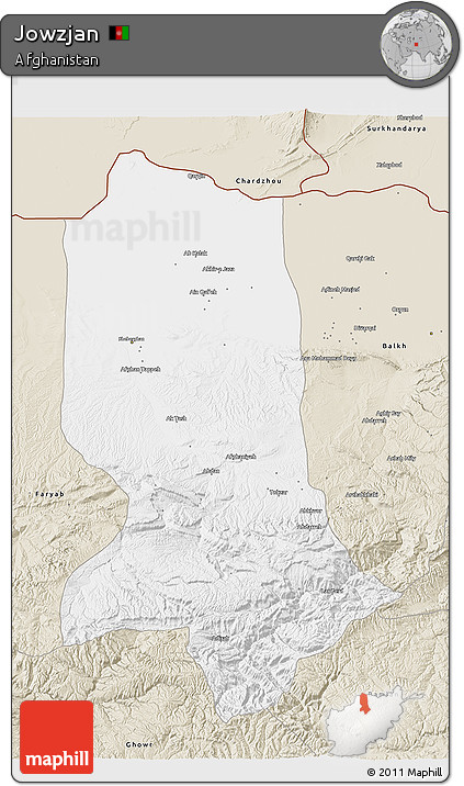 Classic Style 3D Map of Jowzjan