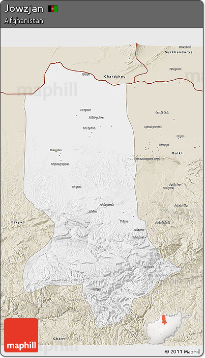 Classic Style 3D Map of Jowzjan