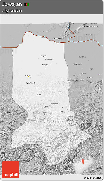 Gray 3D Map of Jowzjan