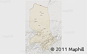 Shaded Relief 3D Map of Jowzjan, lighten, semi-desaturated
